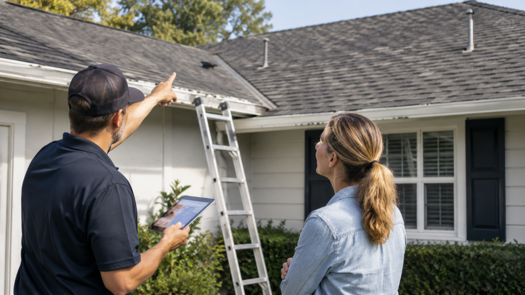 Professional residential roof inspection for homeowners